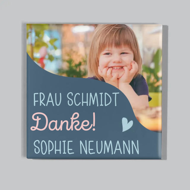 Foto Und Unterschrift: Danke, Liebe Kindergärtnerin - Magneten-Set