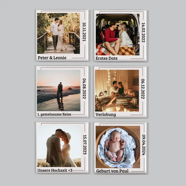 Unsere Geschichte: Unsere Momente - Magneten-Set