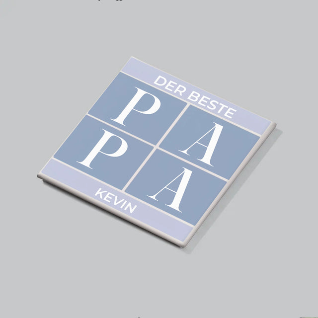 Fotocollage: Bester Papa Collage - Magneten-Set