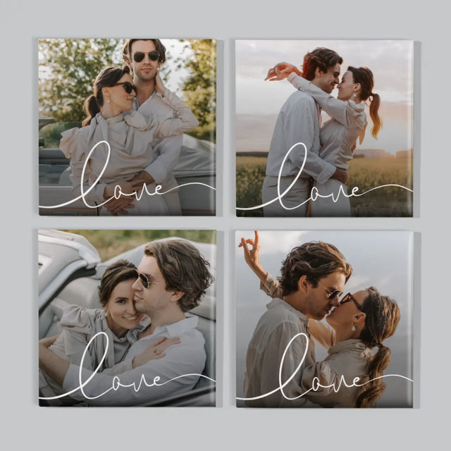 Foto: Love Aufschrift - Magneten-Set