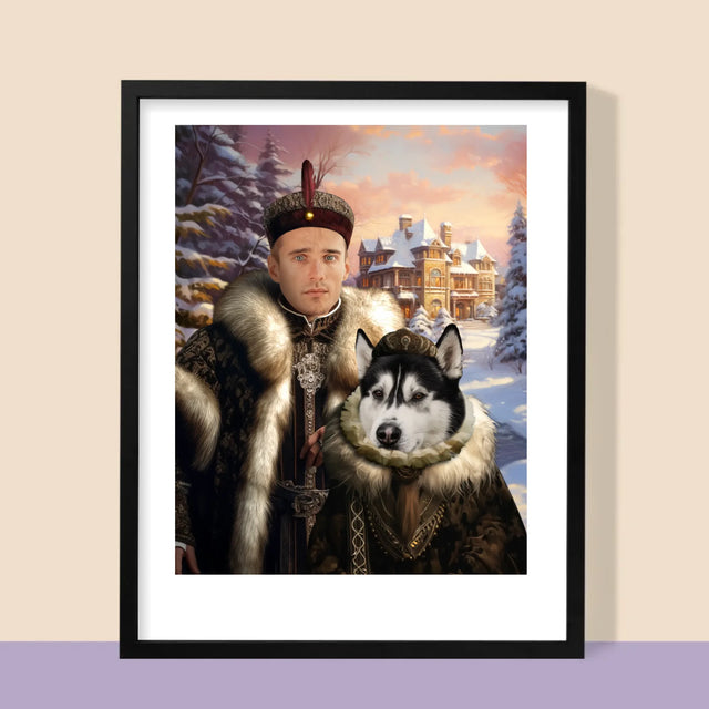 Königsporträt: Aristokratie - Druck Mit Rahmen 30X40
