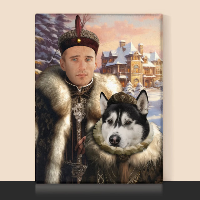 Königsporträt: Aristokratie - Druck Mit Rahmen 30X40