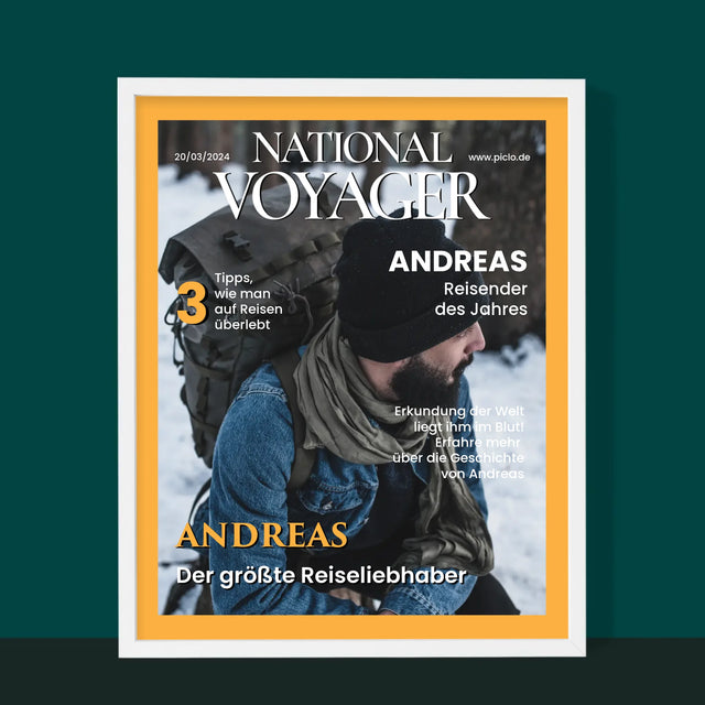 Magazin-Cover: National Voyager - Druck Mit Rahmen 30X40