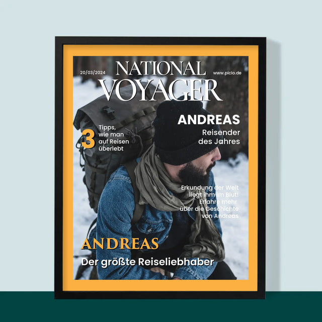 Magazin-Cover: National Voyager - Druck Mit Rahmen 30X40