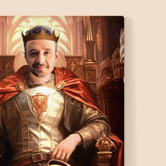 Königsporträt: Königsthron - Druck Mit Rahmen 30X40