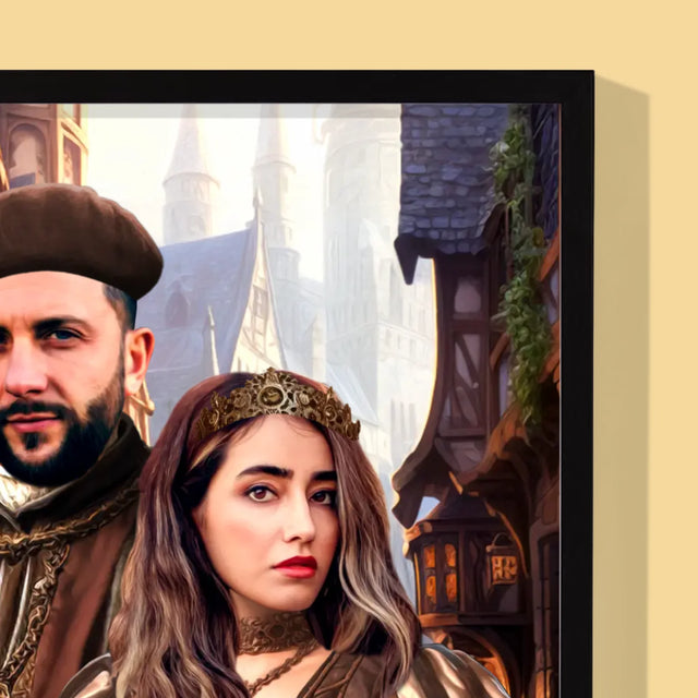 Königsporträt: Adelspaar - Druck Mit Rahmen 30X40