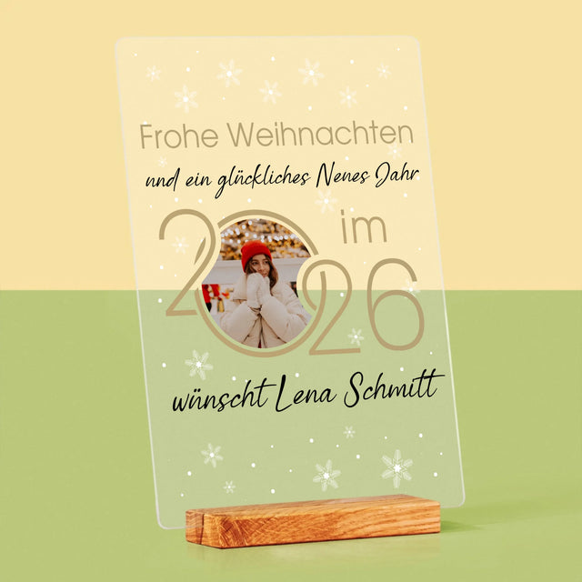 Fotocollage: Ein Glückliches Neues Jahr - Druck Auf Acrylglas