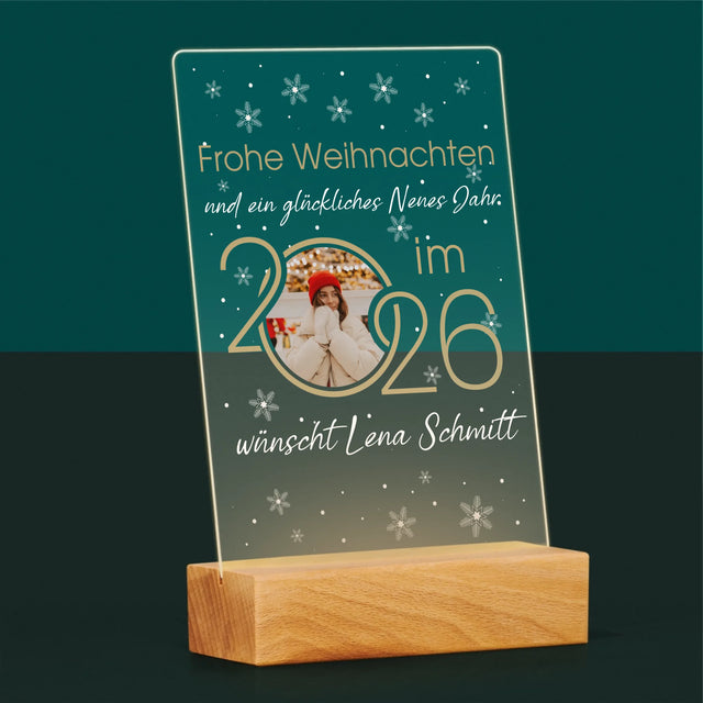 Fotocollage: Ein Glückliches Neues Jahr - Druck Auf Acrylglas