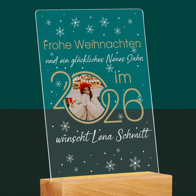 Fotocollage: Ein Glückliches Neues Jahr - Druck Auf Acrylglas