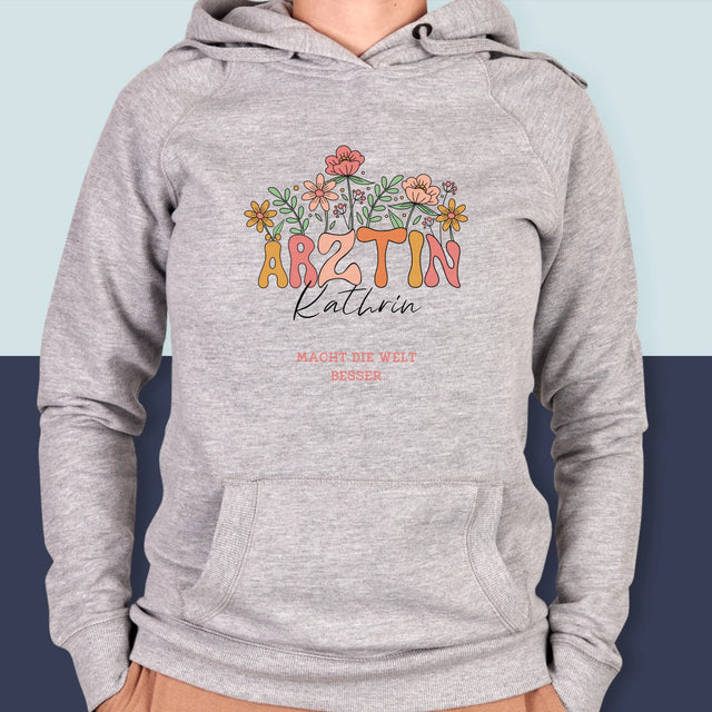 Name Und Unterschrift: Ärztin - Kapuzenpullover Für Damen