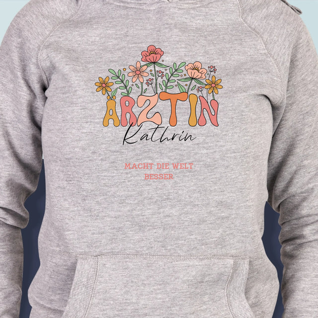 Name Und Unterschrift: Ärztin - Kapuzenpullover Für Damen