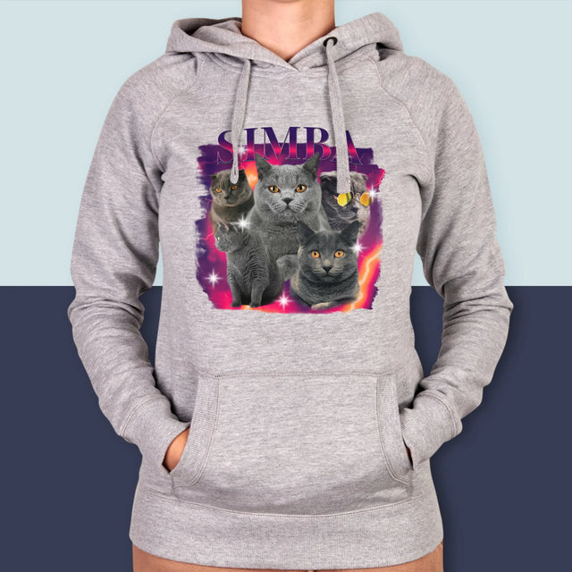 Ihr Avatar: Bootleg Mit Ihrer Katze - Kapuzenpullover Für Damen