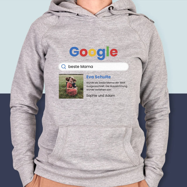 Foto Und Unterschrift: Beste Mama Google-Suche - Kapuzenpullover Für Damen