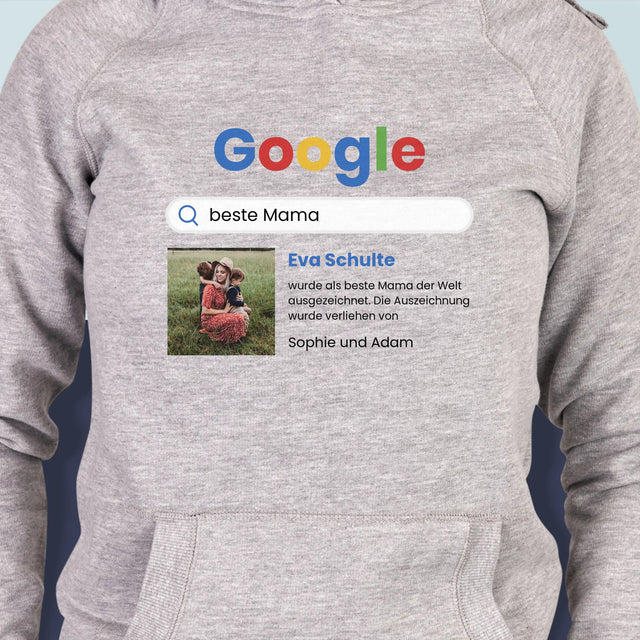 Foto Und Unterschrift: Beste Mama Google-Suche - Kapuzenpullover Für Damen