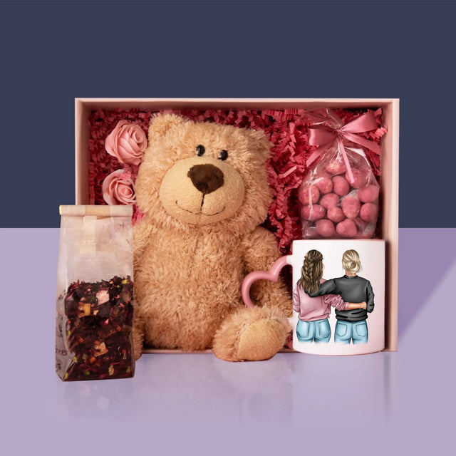 Avatar Creator: 18. Geburtstag Einer Freundin - Geschenkset Mit Tasse, Teddybär Und Süßigkeiten