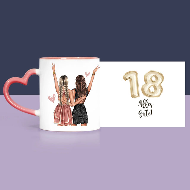 Avatar Creator: Freundinnen 18. Geburtstag - Geschenkset Mit Tasse, Teddybär Und Süßigkeiten