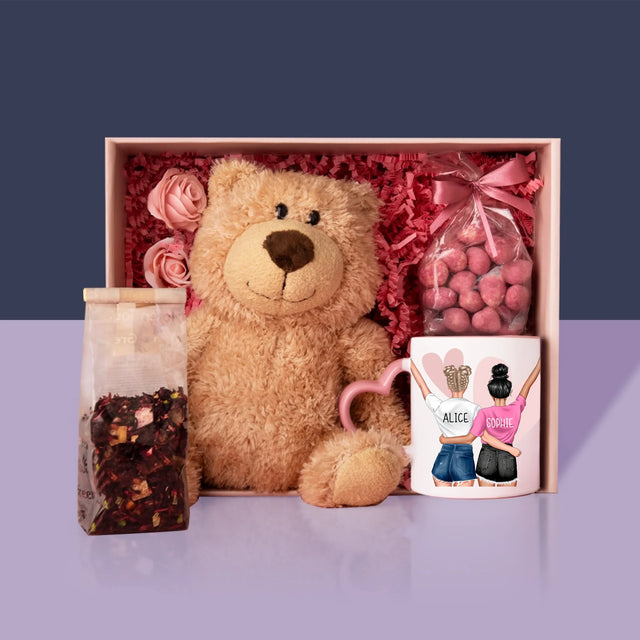 Avatar Creator: Beste Schwester Der Welt - Geschenkset Mit Tasse, Teddybär Und Süßigkeiten