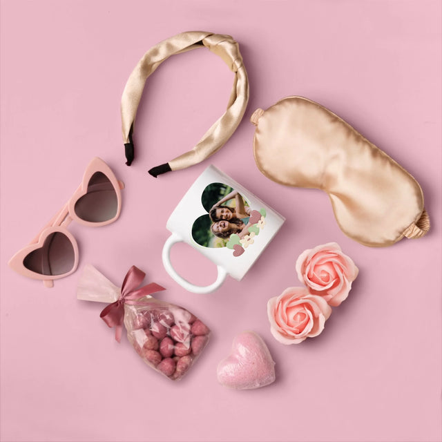 Foto Und Unterschrift: Willst Du Mein Trauzeugin Werden? - Geschenkset Mit Einer Tasse Und Einem Satin-Haarband