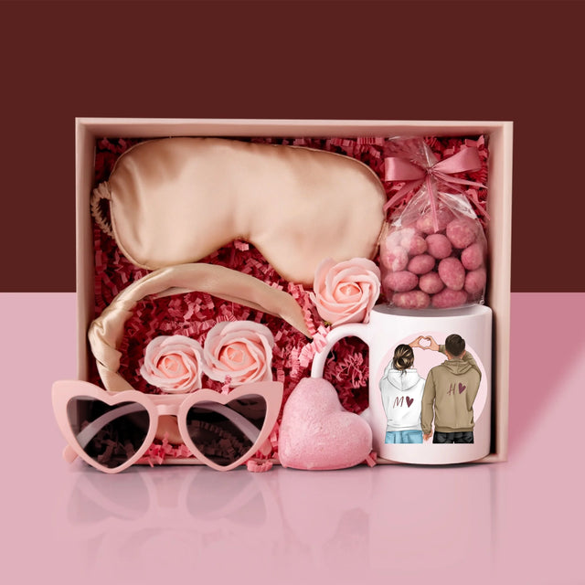 Avatar Creator: Paar Herz - Geschenkset Mit Einer Tasse Und Einem Satin-Haarband