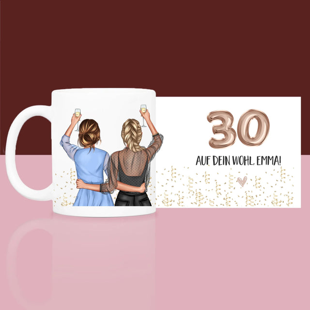 Avatar Creator: Auf Dein Wohl 30 - Geschenkset Mit Einer Tasse Und Einem Satin-Haarband