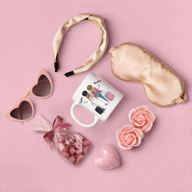 Avatar Creator: Reisende Freundinnen - Geschenkset Mit Einer Tasse Und Einem Satin-Haarband