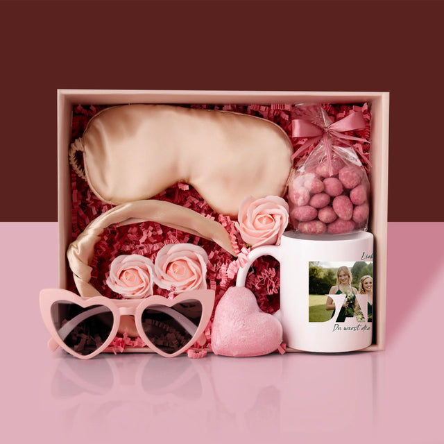 Foto Und Unterschrift: Du Warst Die Beste Trauzeugin - Geschenkset Mit Einer Tasse Und Einem Satin-Haarband