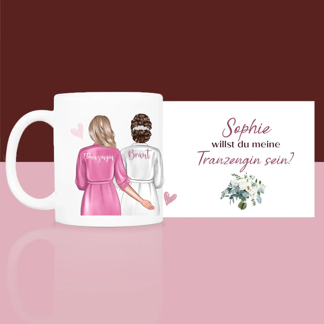 Avatar Creator: Willst Du Meine Trauzeugin Sein? - Geschenkset Mit Einer Tasse Und Einem Satin-Haarband