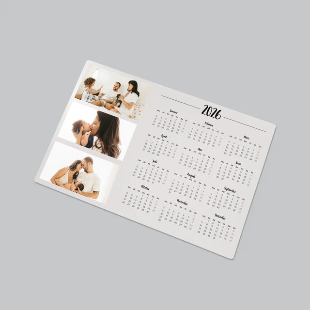 Fotocollage: Ihr Kalender - Schreibtischunterlage