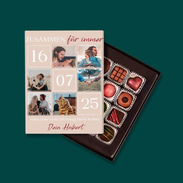 Fotocollage: Zusammen Für Immer - Pralinen