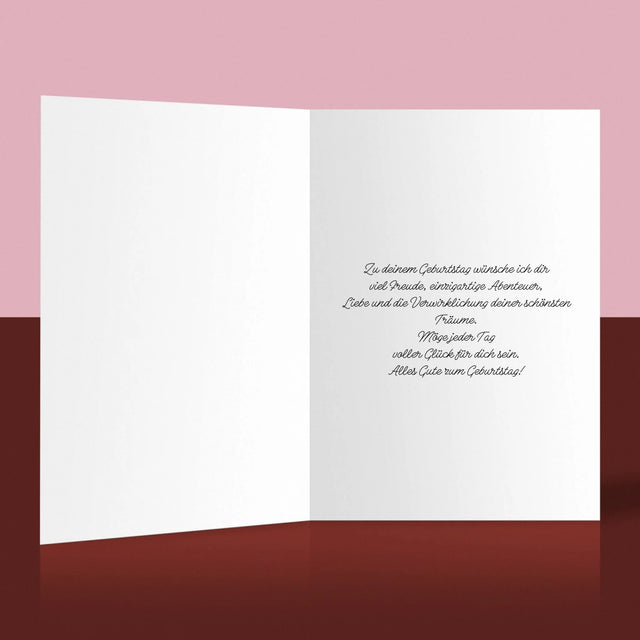 Buchstaben-Collage: 18. Geburtstag - Glückwunschkarte