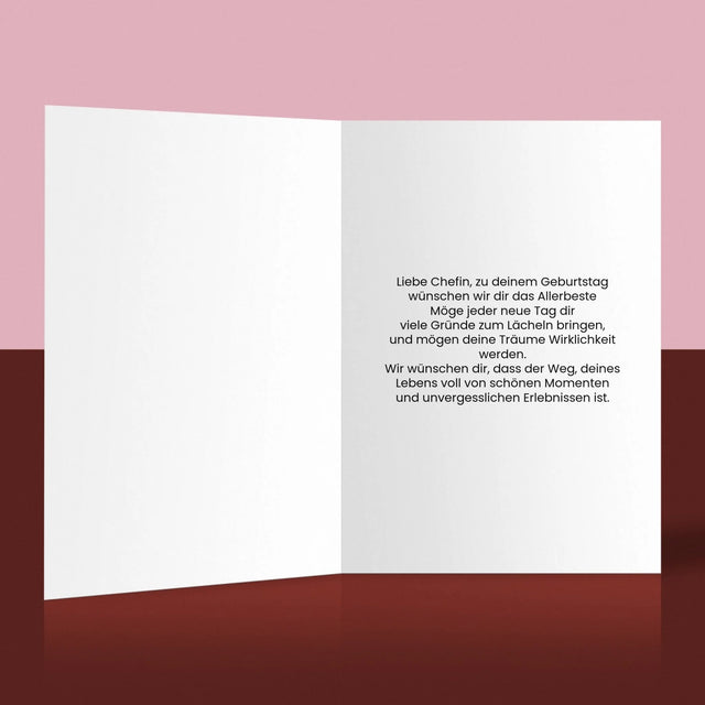 Fotocollage: Beste Chefin - Glückwunschkarte