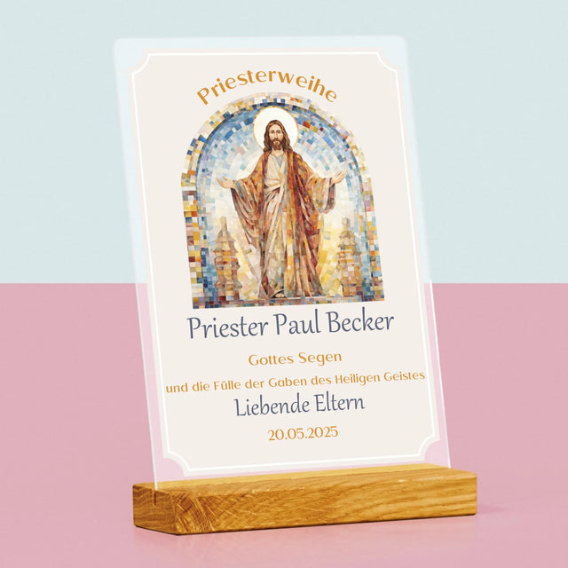 Name Und Unterschrift: Priesterweihe - Druck Auf Acrylglas