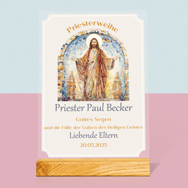 Name Und Unterschrift: Priesterweihe - Druck Auf Acrylglas