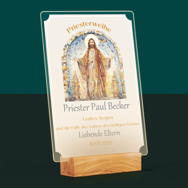 Name Und Unterschrift: Priesterweihe - Druck Auf Acrylglas