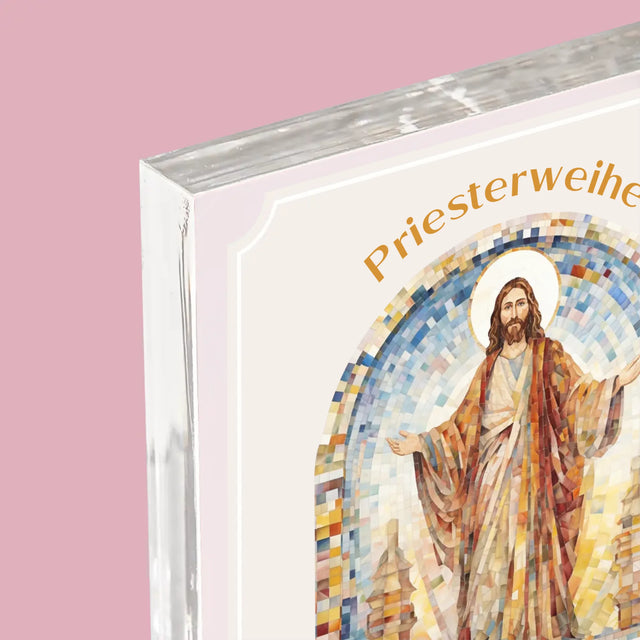Name Und Unterschrift: Priesterweihe - Acrylblock