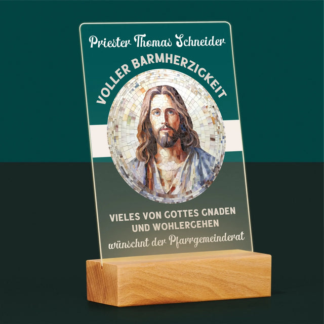 Name Und Unterschrift: Ein Priester Voller Barmherzigkeit - Druck Auf Acrylglas