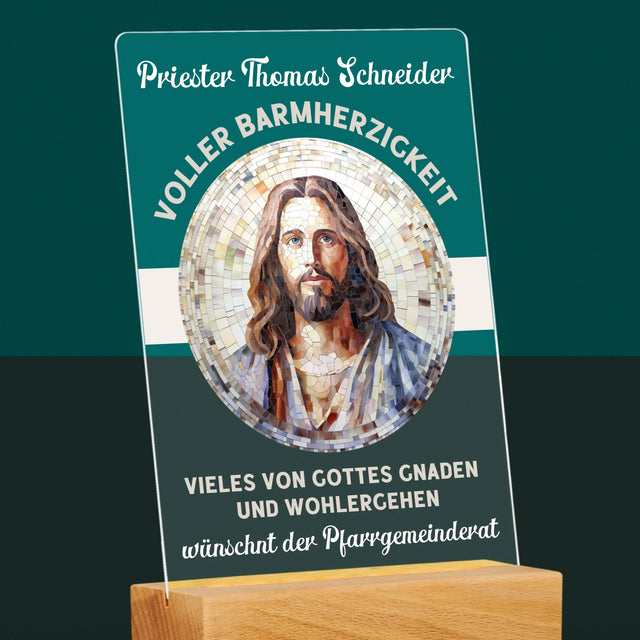 Name Und Unterschrift: Ein Priester Voller Barmherzigkeit - Druck Auf Acrylglas