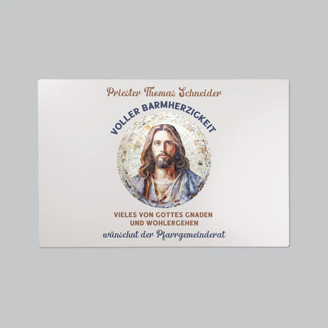 Name Und Unterschrift: Ein Priester Voller Barmherzigkeit - Schreibtischunterlage