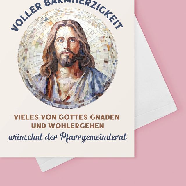 Name Und Unterschrift: Ein Priester Voller Barmherzigkeit - Glückwunschkarte