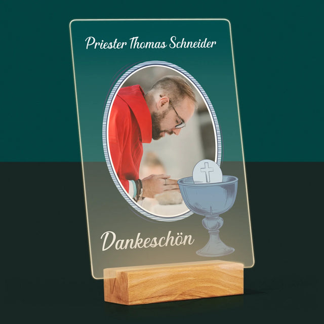 Name Und Unterschrift: Danksagung An Den Priester - Druck Auf Acrylglas
