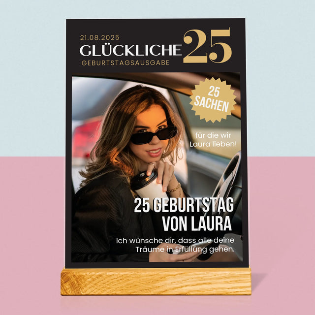 Magazin-Cover: Glückliche 25 - Druck Auf Acrylglas