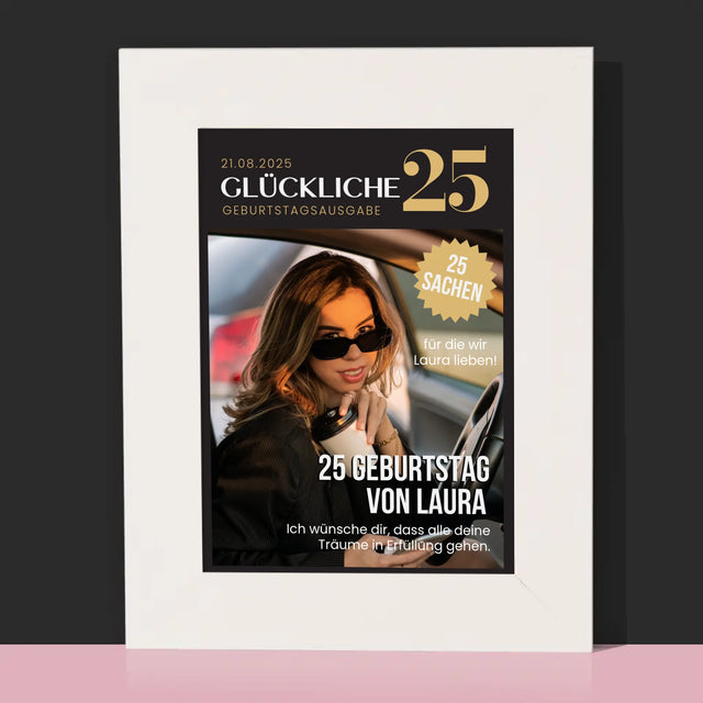 Magazin-Cover: Glückliche 25 - Bilderrahmen