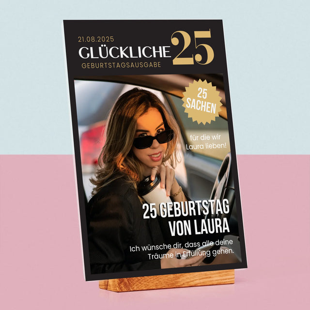 Magazin-Cover: Glückliche 25 - Druck Auf Acrylglas