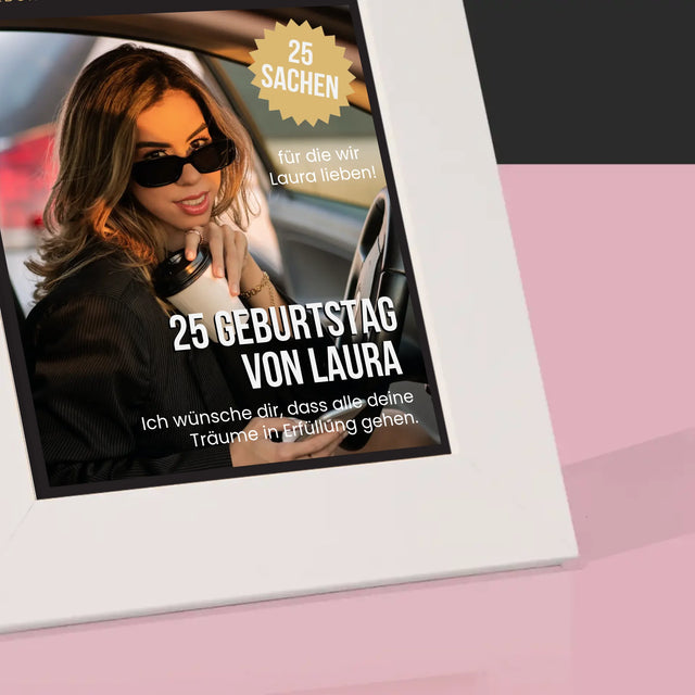 Magazin-Cover: Glückliche 25 - Bilderrahmen