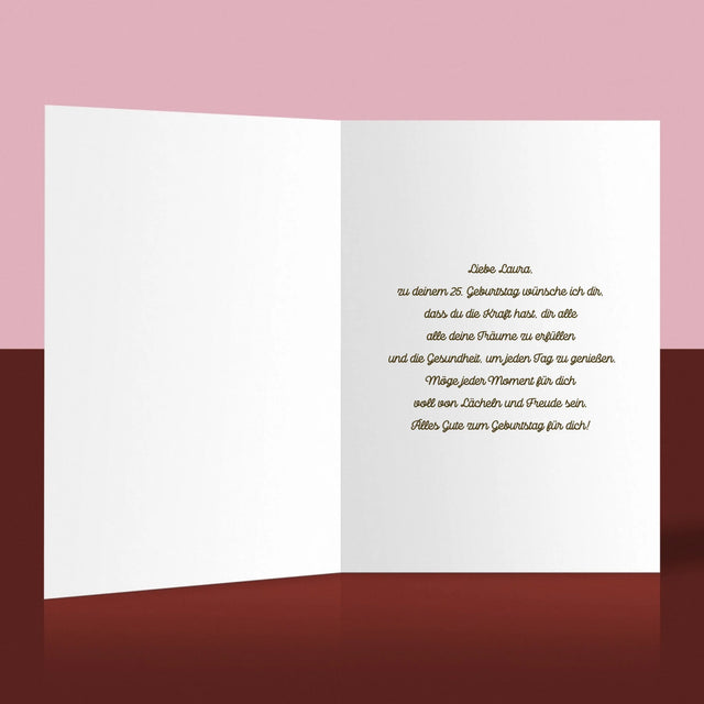 Magazin-Cover: Glückliche 25 - Glückwunschkarte