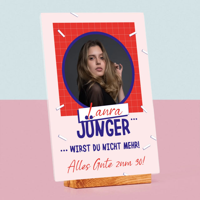 Foto Und Unterschrift: Du Wirst Nicht Jünger - Druck Auf Acrylglas