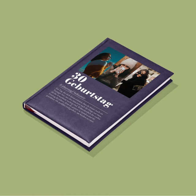 Fotocollage: 30. Geburtstag - Definition - Notizbuch