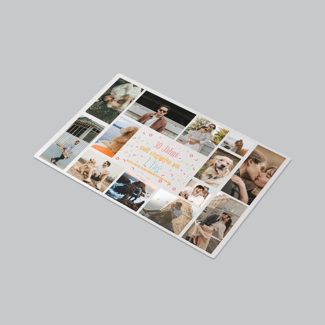 Fotocollage: 30 Jahre Sind Vergangen - Schreibtischunterlage