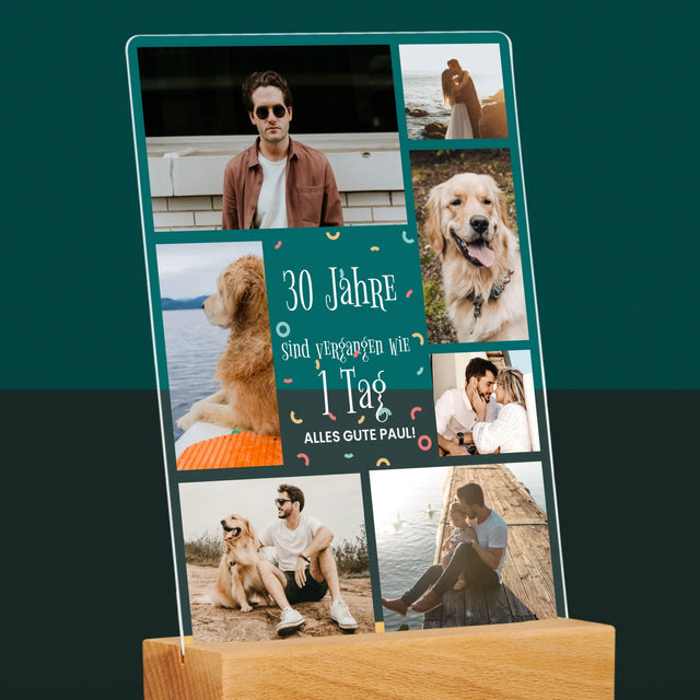 Fotocollage: 30 Jahre Sind Vergangen - Druck Auf Acrylglas