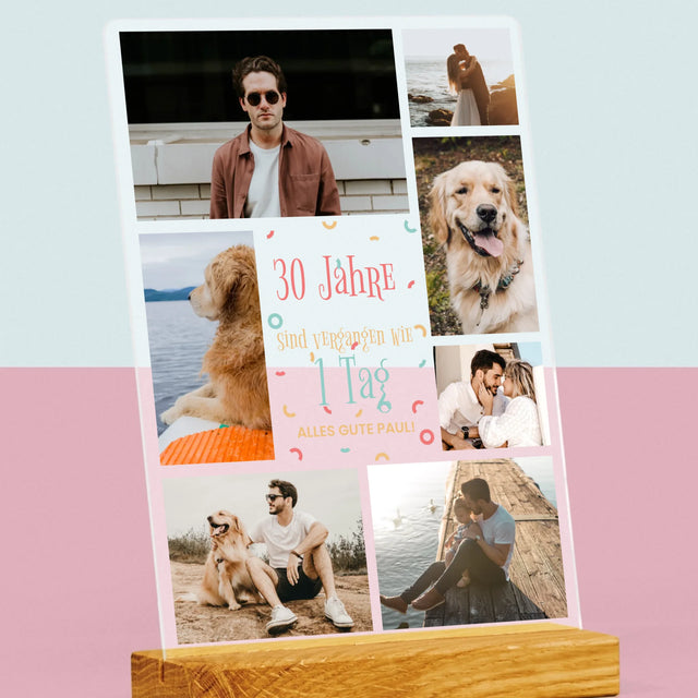 Fotocollage: 30 Jahre Sind Vergangen - Druck Auf Acrylglas